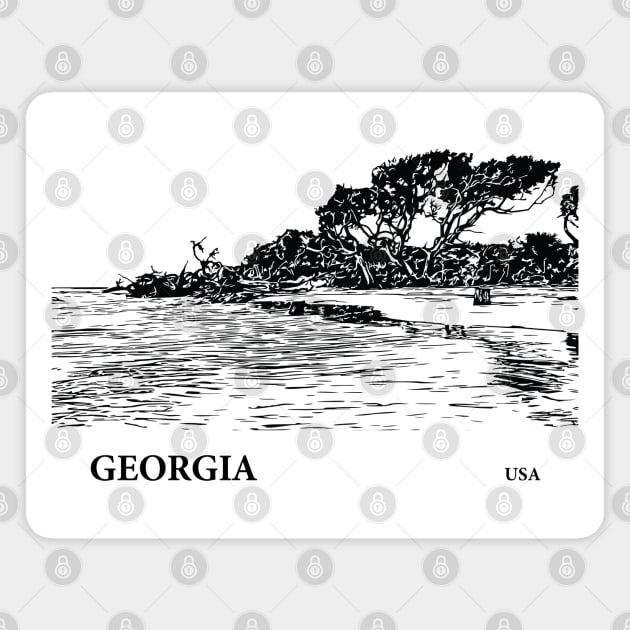 Georgia USA Magnet by Lakeric